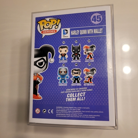 FUNKO POP x DC COMICS CLASSICS Harley Quinn With Mallet Vinyl Figure #45 - Picture 6 of 16
